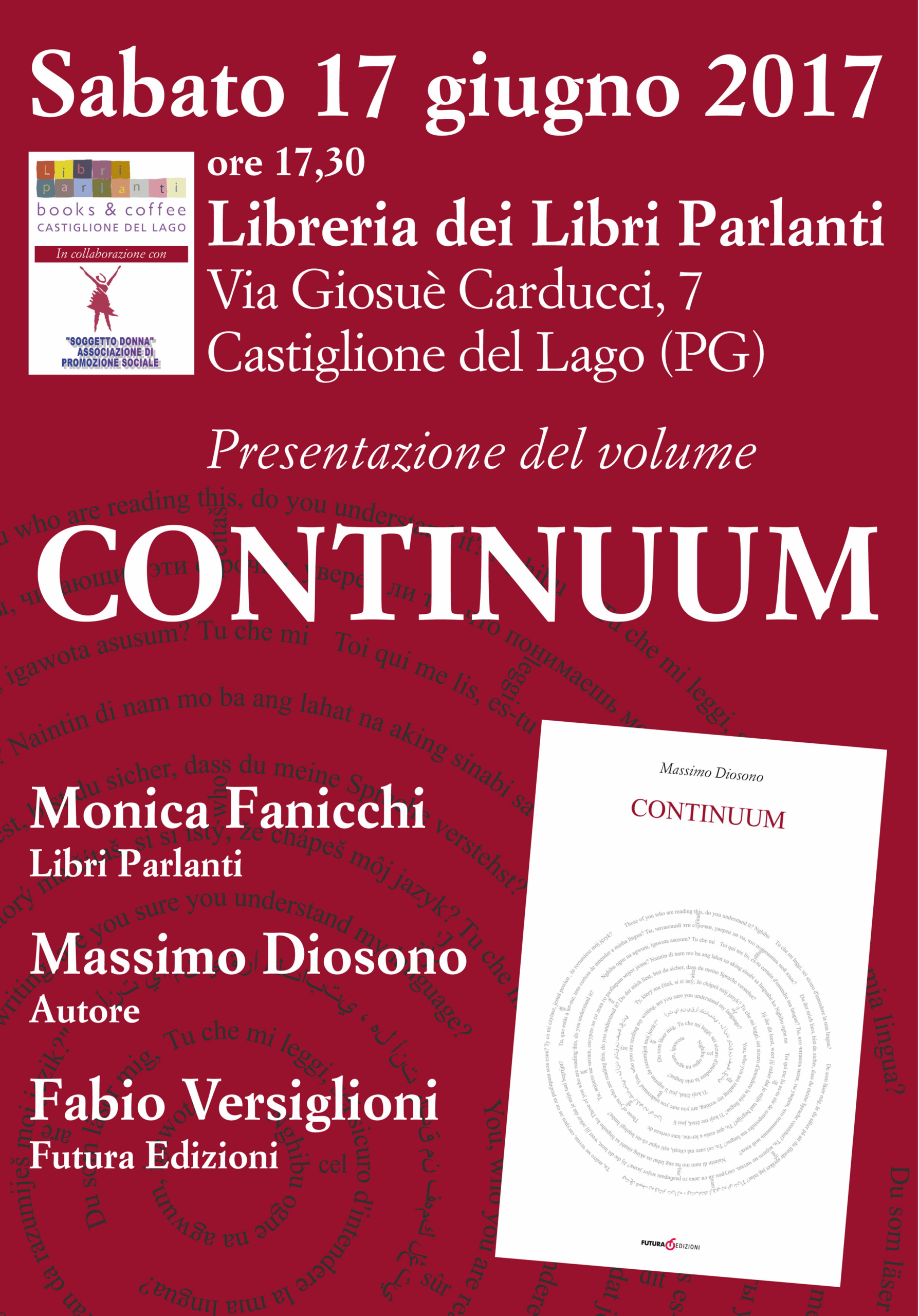 Un autore…Massimo Diosono / sab 17 ore 17.30