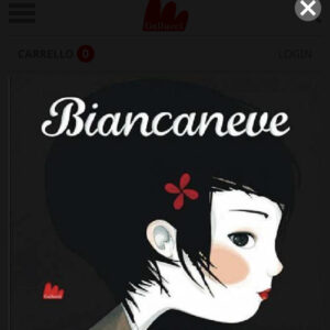 VOLTO DI BIANCANEVE SU SFONDO NERO